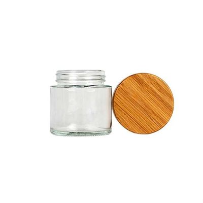 Marihuana-Vorratsbehälter-Bambuskappe zyklischer Blockprüfung 3oz 3,5 Gramm säubern Verpackengläser