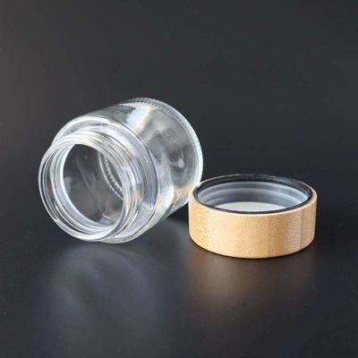 Geruch-Beweis-Unkraut-Glas des Klarglas-3.5g für trockene Blumen-kundenspezifisches Logo