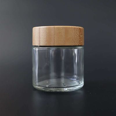 Geruch-Beweis-Unkraut-Glas des Klarglas-3.5g für trockene Blumen-kundenspezifisches Logo