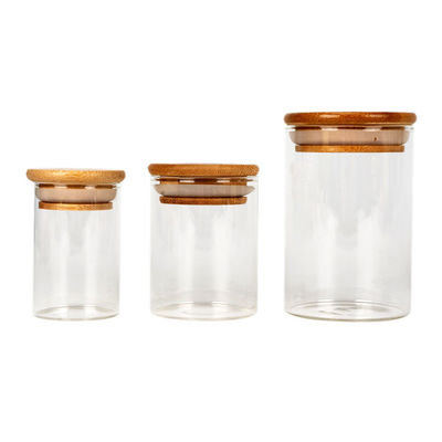Luftdichte Nahrungsmittelborosilicat-Glas-Speicher-Gläser für Kraut-Tee