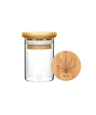 Hochtemperaturbeständiges Borosilikatglasglas mit Holzsaugdeckel