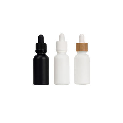 Kleingedruckte Tropffflasche für ätherisches Öl und Serum Kinderfest schwarze Glasflasche mit Tropffflasche