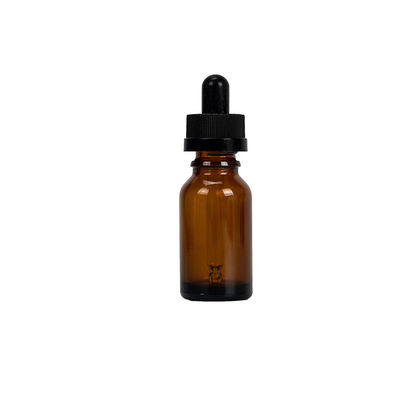 Kleingedruckte Tropffflasche für ätherisches Öl und Serum Kinderfest schwarze Glasflasche mit Tropffflasche