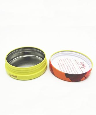 Produkt-Verpacken Kinderbeständiges gummiartiges Runden-Tin Boxes With Lidss CBD