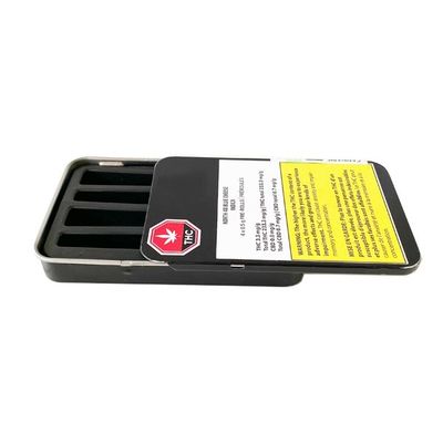Tragbarer Metallkasten-kundenspezifisches Unkraut-Satz Preroll-Zigaretten-Dia Tin Box