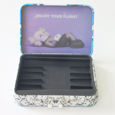 Matt- oder glattes Kind beständiges Tin Box mit Silikon-Einsatz für 5pcs Preroll