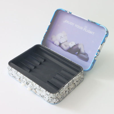 Matt- oder glattes Kind beständiges Tin Box mit Silikon-Einsatz für 5pcs Preroll