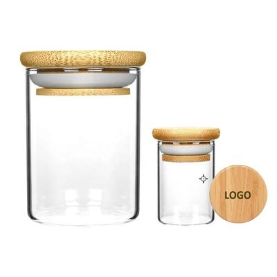 Hochtemperaturbeständiges Borosilikatglasglas mit Holzsaugdeckel