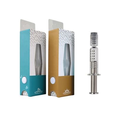 Standard- oder Langform-Glasspritze mit Luer-Sperrverschluss und Metall-Plunger