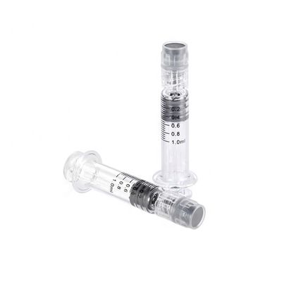 1 ml 2,25 ml 3 ml 5 ml Vorgefüllte Borosilikat-Spritze Metall-Plastik-Plunger Luer Lock-Spritzen 5 ml Glasspritzen 1 ml