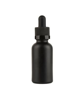 Kleingedruckte Tropffflasche für ätherisches Öl und Serum Kinderfest schwarze Glasflasche mit Tropffflasche