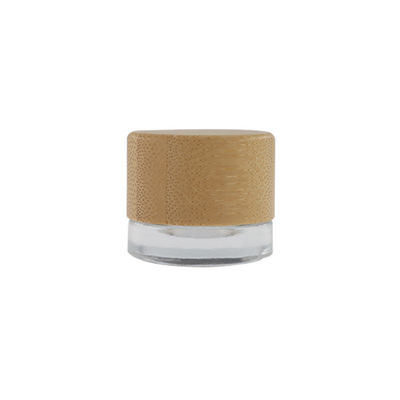 Etherische Öle Schraubkappe Dab Jar Kinderdichte Bambusdeckel Jar 3ml 5ml
