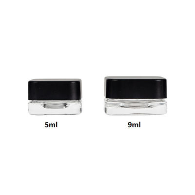 Kindersicherheitszertifiziertes 5 ml Konzentratglasglas mit CR-Schraubkappe 5 ml 9 ml Quadratglas