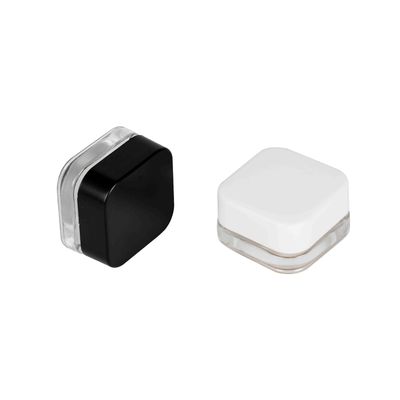 5 ml Kindersicheres Qube Klarglaskonzentratglas mit schwarz-weißem Deckel