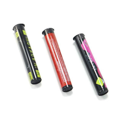 verpackung PP Kunststoff Kinderschutzbehälter Schwarz Weiß Kundensatz Wiederverwendbares Preroll Pop Top Tubes