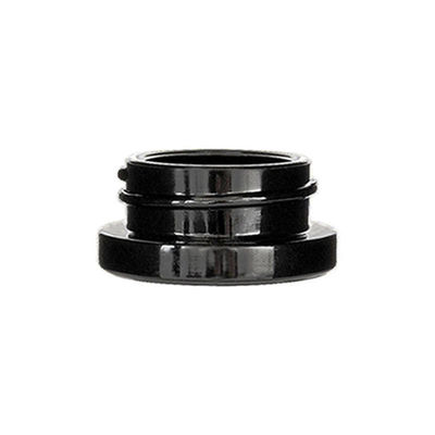 9 ml kindersichere Konzentratglasgefäße Dicke Wand Kleines schwarzes Glas mit schwarzer Kappe
