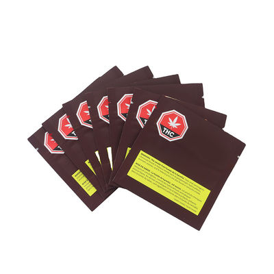 Anpassbare matte schwarze kindersichere Mylar-Taschen mit klarem Fenster