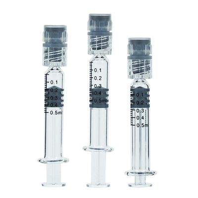 0.5 ml Luer Slip Luer Lock Borosilikat Glasspritzen für CBD Öl