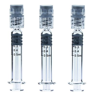0.5 ml Luer Slip Luer Lock Borosilikat Glasspritzen für CBD Öl