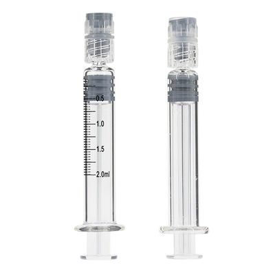 2 ml Luer Lock vorfüllbare Borosilikatglasspritzen für ätherisches Öl