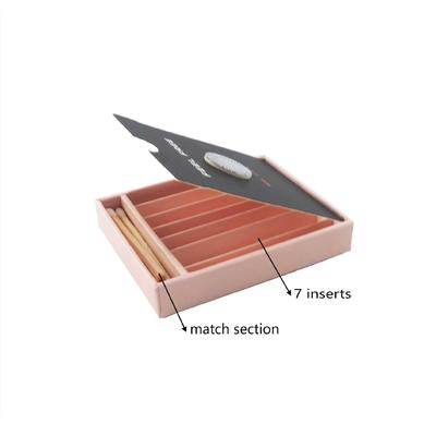 Magnetische kinderfeste Papiervorrolle mit Streichholzfach für vorgewalzte Zapfen Farbe und Größe anpassbar