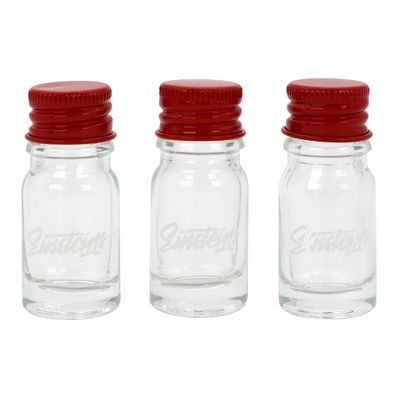 Custom Logo Medizin Konzentratöl 5 ml Glasflasche Glas mit rotem Metalldeckel